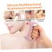 CLISPEED 6 Pcs Manual Massager Tool Set - Silica Gel Brush Heads for Relaxation | International Shipping - Buy Online on GoSupps.com