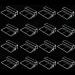 16pcs Aquarium Fish Tank Glass Cover Clip Support Holder,Clear Color Acrylic Fish Tanks Glass Cover Clip for Rimless Aquariums(6mm)