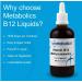 Metabolics Liquid B12 Methylcobalamin Supplement 100ml - Reduce Fatigue, Additive Free - Buy Online on GoSupps.com