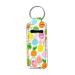 COEQINE Chapstick Holder Keychain Lip Balm Holder Chapstick Keychain Print Colorful Pineapple for Lipstick/Chapstick/Lip Balm for Women Girls Travel Accessories