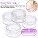 50 Transparent 5ml Cosmetic Containers - Travel-Friendly Screw Cap Jars for Creams Lip Balm and Nail Art - Buy Online on GoSupps.com
