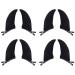 Lurrose 8 Pieces Halloween Cosplay Headwear Funny Horn Hair Clip Devil Head Prop for Party Black