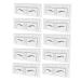 Gogogmee 100pcs Eyebrow Design Ruler Tool Shape Eyebrow Ruler Brow Shaping Template Eyebrow Trimming Supplies