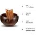 Handmade Wooden Yarn Bowl with 12 Crochet Hooks - Dark Brown 7x7x3 Inch - Crocheting & Knitting Storage and DIY Crafts Tools - Buy Online on GoSupps.com