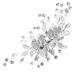 MAGICLULU Wedding Hair Clips Tiara Hair Barrettes Rhinestone Bobby Pins Hair Pin Silver Hair Clip Bridal Rhinestone Headpieces Rhinestone Hair Clip Hair up Miss Rhinestones Zinc Alloy
