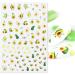 DIY Decoration Green Color Anime Cartoon Avocado 3D Design Nail Stickers Sliders Decals(007) - Buy Online on GoSupps.com
