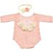 Yuehuam Newborn Girl Lace Rompers Photography Outfit with Flower Headband - Pink - Buy Online on GoSupps.com
