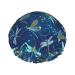 Dragonfly Shower Cap & Bath Cap  Reusable Waterproof Hair Cap With Peva Lining & Double Protection Layers & Elastic