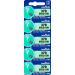 Murata 379 Battery SR521SW 1.55V Silver Oxide Watch Button Cell (5 Batteries)