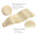 Buy If-of-Hearted Tape Extensions | 40pcs 80g 30cm Platinum Blonde Real Hair | Invisible Tape-In Extensions - Silky Straight Skin Weft - Buy Online on GoSupps.com