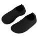 Kids Beach Swim Shoes Water Sport Shoes Barefoot Skin Boys Girls Baby Non-Slip Quick Dry Barefoot Aqua Socks Pool Surfing Yoga Garden 7/7.5 UK Child Tw Black