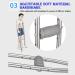 Walking Stick Aluminum Alloy Armpit Non-Slip Retractable Double Walking Stick Lightweight Elderly Handicapped Help Crutches Grey-2PCS (Grey 2PCS) Journey - Buy Online on GoSupps.com