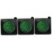 FOMIYES 3pcs Glitter Eyeshadow Palette Green Makeup Diy Shiny Eyeshadow Plate Green Face Glitter Miss Shine