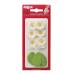 Decorative magic24 edible flowers for the cake sugar flowers 7 flowers with 5 leaves 2 colors tortendendeco marrees decoration wedding (white)