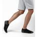 KEECOW Performance Comfort Cushion No Show Ankle Socks for Men & Women - Blister Resist Athletic Tab Short Socks - Medium Black (6 Pairs) - Buy Online on GoSupps.com