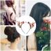 Flower Headband Flower Antlers Hairband Elk Deer Animal Horns Hair Band Hair Hoop Headwear Halloween Christmas Hair Accessories Photography Props for Women Girls - Buy Online on GoSupps.com