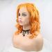 Xiweiya Short Orange Lace Front Wig for Women | Mixed Colors Synthetic Heat-Resistant Fiber | Cosplay Wig - 35.6 cm - Buy Online on GoSupps.com