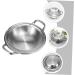 TOPBATHY 2pcs Stainless Steel Griddle Convenient Paella Pan Spicy Soup Pot Kitchen Accessory Chinese Hot Pot Stainless Steel Skillet Oven Pans Small Wok Pan Multifunction Cooking Utensils - Buy Online on GoSupps.com