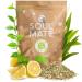Soul Mate Org nica Menta Lim n 500g Yerba Mat Bio du Br sil avec Menthe et Citron Rafra chissante Infuser Chaude ou Froide Certifi e cologique Source de Caf ine Naturelle