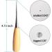 2PCS Alloy Steel Wood Handle Punching Tapered Awl Craft Cloth Scratch Awl Repair Tool for DIY Craft - Buy Online on GoSupps.com