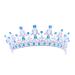 Frcolor Wedding Tiara Crown Rhinestones Crystal Bridal Pageant Princess Tiara Crown Headband (Blue)