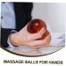 PLAFOPE Wooden Muscle Stretch Balls - 2 Pack Hand Exercise Fitness Balls (5cm) - Handicrafts for Improved Grip & Strength - Buy Online on GoSupps.com