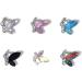FEIlei 10Pcs/Set Nail Art Decor 3D Glitter Sparkling DIY Mini Nail Rhinestones Accessories Crystal Butterfly Nail Charm - Buy Online on GoSupps.com