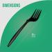 1000 Black Medium Weight Disposable Forks - Bulk Pack for Events and Parties - Buy Online on GoSupps.com