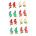 FOMIYES 8 Pairs Hair Jewels for Women Hair Claw Clips for Women Christmas Party Girls Barrettes Hair Barrettes Decor Antler Hair Barrette Child Gold Powder Cloth Antlers Hairpin