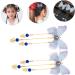 FRCOLOR 4 Pairs hanfu butterfly headdress tassel hair clips hair barrettes hanfu hair clip girls hair clips kids hair clips chinese girl hair accessories Chinese style child fabric alloy - Buy Online on GoSupps.com