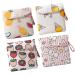 Multitool Wallet Period Bag Linen Coin Purse: 4Pcs Sanitary Napkin Storage Bags Tampon Pouches Portable Nursing Pad Holders for Teen Girls Women Ladies Headphone Accessories