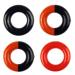 Miokun 4 Pack Golf Club Weights Golf Weight Rings Red,Black,Black Mixed Red
