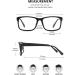GQUEEN Non Prescription Fake Clear Glasses Rectangular Frame 201512 Classic-1p Matte Black - Stylish Eyeglasses - Buy Online on GoSupps.com