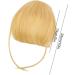 Paodduk Clip on Bangs Human Hair Clip on Air Bangs French Bangs | Natural Color Fringe Hairpieces Stylish Neat Bangs Hair Extension for Girls Women 613# - Buy Online on GoSupps.com