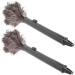 Telescopic Pole Feather Duster 2pcs Household Feather Duster Feathers Duster with Long Handle for Home Dust Cleaning