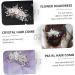 DOITOOL 1pc Bridal Headwear Womens Hair Clips White Rhinestones Wedding Hair Comb Flower Hair Comb Bride Hair Clip Womens Hair Accessories Tiara Miss Crystal Pearl The Flowers Hairpin - Buy Online on GoSupps.com