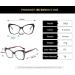 SERONI TR90 Cat Eye Blue Light Blocking Glasses - UV Protection for Men & Women | Stylish Black-Leopard 54mm Reading Frames - Buy Online on GoSupps.com