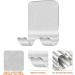 FiHodone 6-Piece No-Drill Shower Razor & Towel Holder Set | Self-Adhesive Stainless Steel Multi-Purpose Hooks for Bathroom & Kitchen - Buy Online on GoSupps.com