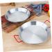HOMSFOU 3pcs Skillet Pan Stainless Steel Paella Cooking Pan Outdoor Paella Pan Nonstick Frying Pans Camping Pan Paella Cooking Pot Skillet with Lid Wok Kitchen Gadget Kitchen Supplies Egg 28*24.5CMx3pcs Silverx3pcs - Buy Online on GoSupps.com
