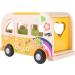 Buy Small Foot 2744 Wooden Hippie Play Bus - Flower Power Design | International Shipping - Perfect for Kids 18 Months+ - Buy Online on GoSupps.com