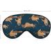 Sloth Play in Winter Sleep Mask - Adjustable Eye Cover for Sleeping and Travel - Blocks Light for Night or Nap - Men Women - Buy Online on GoSupps.com