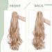 Sego 50cm Clip-In Braid Ponytail Extension - Wavy Golden Mix Blonde | Voluminous Synthetic Hair (150g) - Buy Online on GoSupps.com