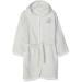 Playshoes children's terry bathrobe elephant with hood fluffy warm dressing gown for boys and girls 122 33 - grey