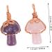 EXCEART 6 pcs Crystal Mushroom Pendant mini keychain miniature mushrooms mini crystals mushroom charms cute 3.3x1.5cmx5pcs Assorted Colorx5pcs - Buy Online on GoSupps.com