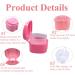 Retainer Case Portable Denture Box Easy-Clean Orthodontic Case Dental Braces Storage for Invisible Aligner False Teeth Container Mouth Guard Case Retainer Cleaner Holder (Pink) - Buy Online on GoSupps.com