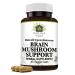 Brain Mushroom Support Non-GMO & Kosher Certified Supplement with Potent Mushroom Blend for Enhanced Mental Clarity Energy Focus Memory Function & Cognitive Health
