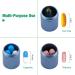 Opret Metal Pocket Pill Box Keychain | Waterproof Daily Pill Holder for Men and Women | Portable Pill Case for Travel | 3 Compartment Pill Container (Blue) - Buy Online on GoSupps.com