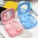 WeddHuis 2 Pack Portable Contact Lens Case with Tweezers & Accessories - Pink & Blue - Ideal for Home & Travel - Buy Online on GoSupps.com