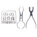 Orthodontic Forceps Dental Dam Puncher Forceps for Dentist Rubber Dam Puncher Lab Orthodontic Instruments Tools