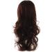 MapofBeauty Long Wavy Dark Brown Synthetic Hair Wig for Women - Party Full Wig - Buy Online on GoSupps.com